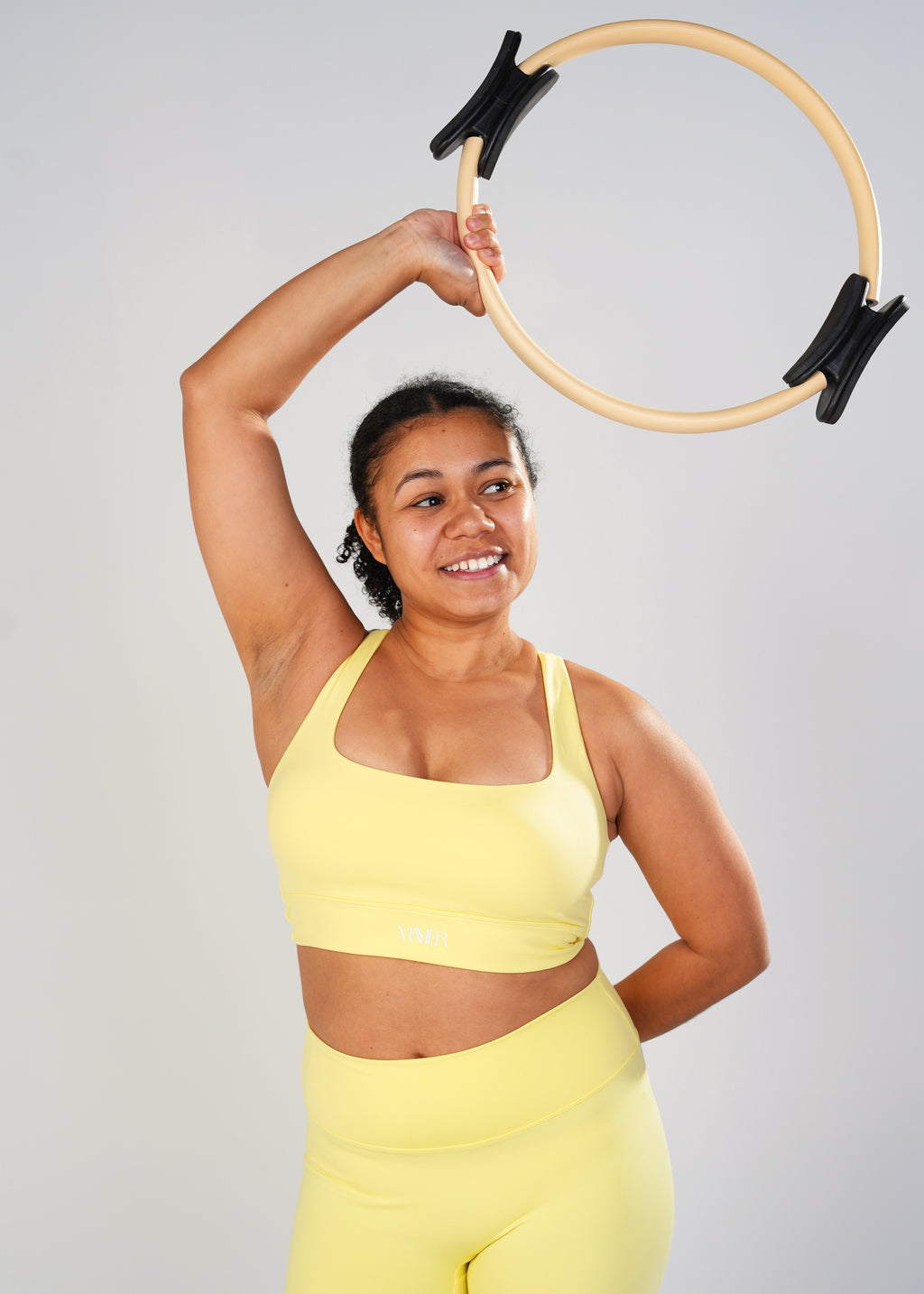 Golden Hour, First Light, Twist Crop by Mayier. Seamless performance crop top, luxe matte finish