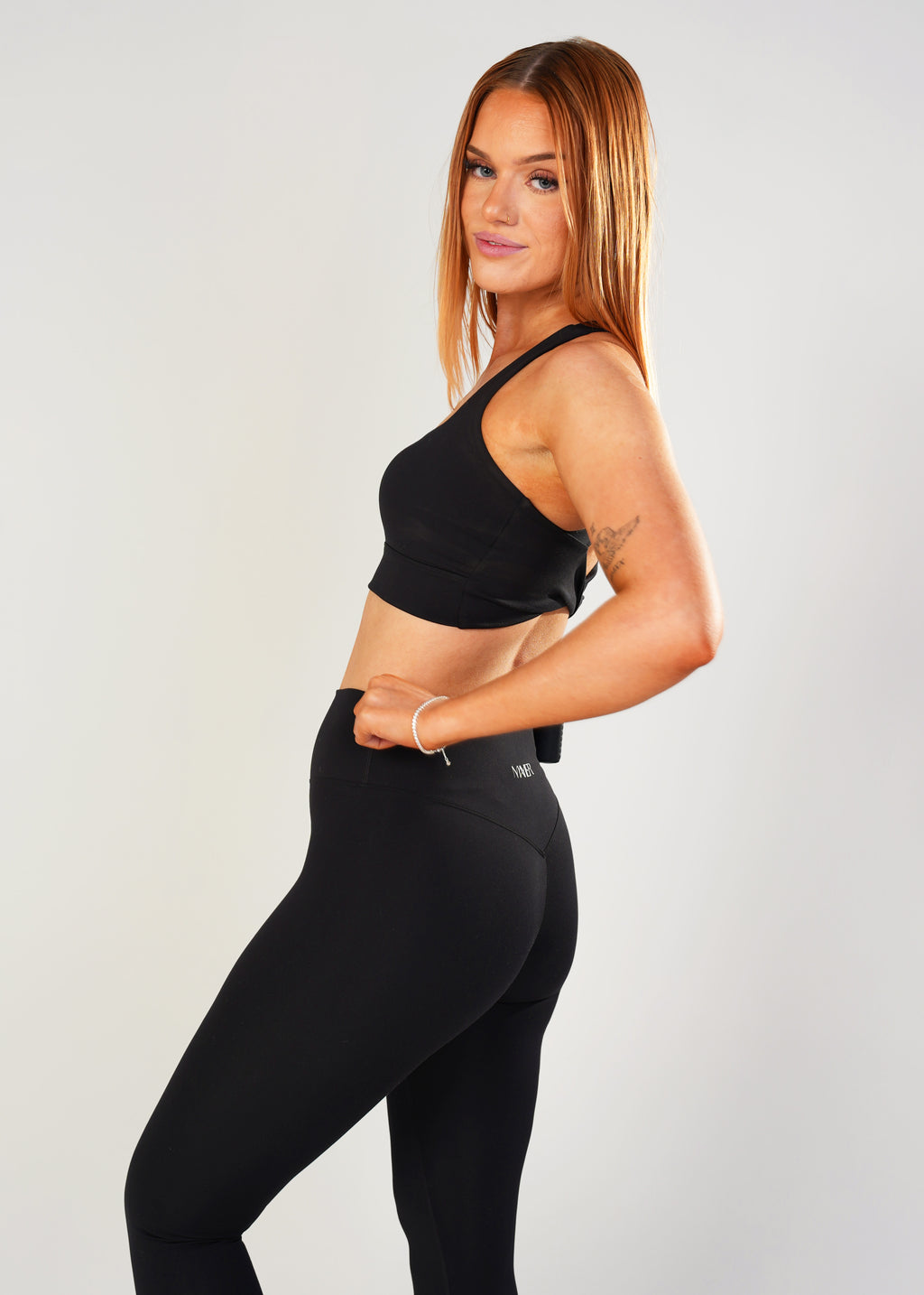 After Dark, First Light, Full Length Long Leggings by Mayier.  High rise seamless performance leggings, luxe matte finish
